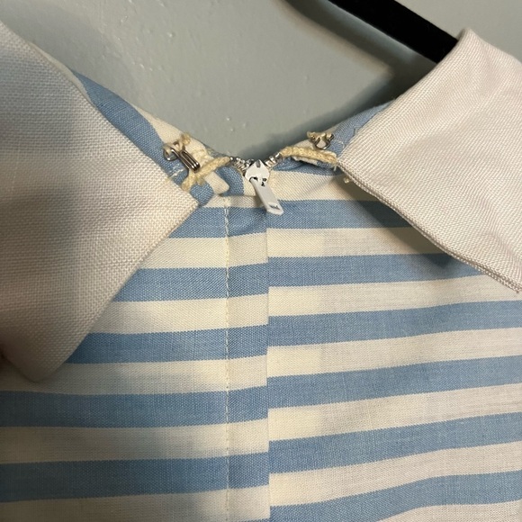 Stacy ames blue and white steiped sailor vintage union made dress - Picture 7 of 8